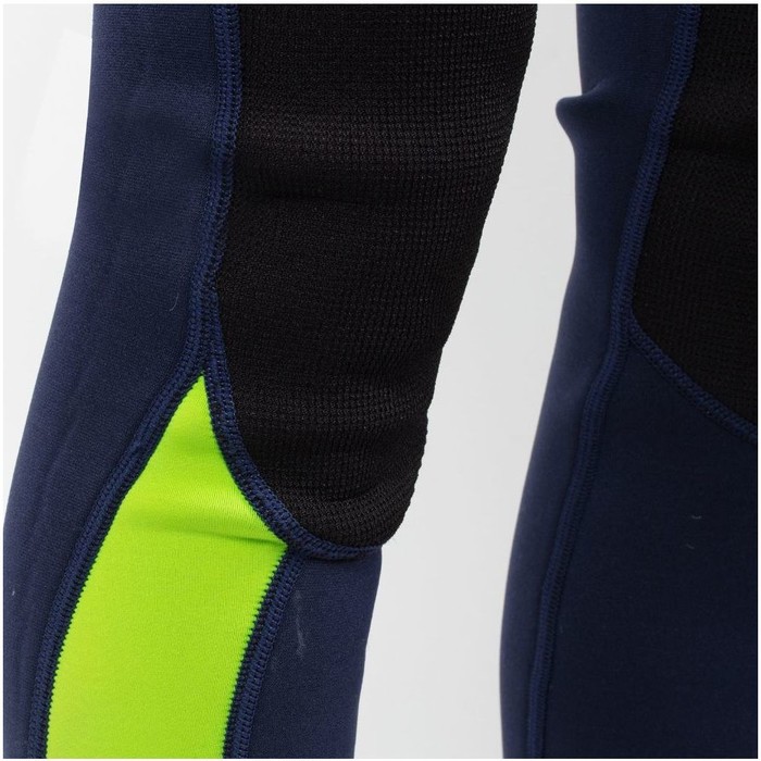 2024 Gul Junior Response 3/2mm Flatlock Back Zip Wetsuit RE1322-C1 - Navy / Lime